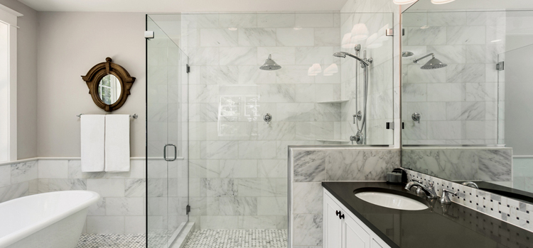 bathroom shower door installation in Old Fig Garden