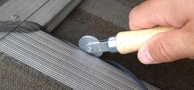 metal screen door repair in Old Fig Garden